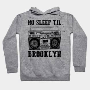 No Sleep Till Brooklyn Retro Radio Hoodie